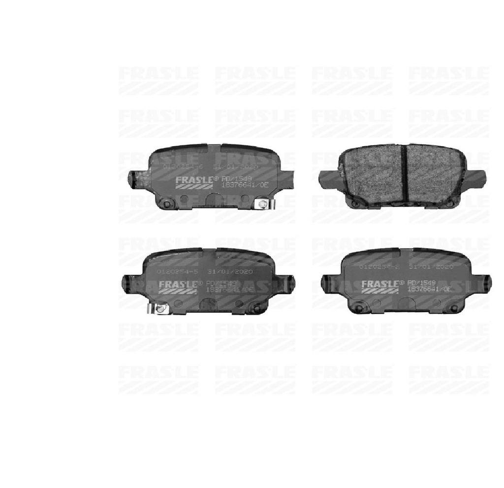 [PD/1549] LINEA LIVIANA - PASTILLAS DE FRENO - FRAS-LE - CHEVROLET CRUZE 1.4CC. 2017/... TRASERA