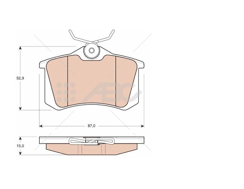 FRENOS (BC) - PASTILLAS DE FRENO - FRAS-LE - FORD F1000 99/.. FORD 4000 4X4 DUTY (POS. 511) 930511