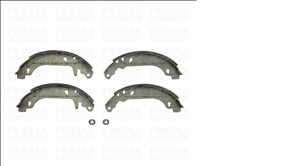 [RN/215-X-CP PATIN FRENO] LINEA LIVIANA - PATINES DE FRENOS - FRAS-LE - RENAULT R9 - R11 - R19 KANGOO 2000/.... 1 RA. SISTEMA GIRLING 180MM