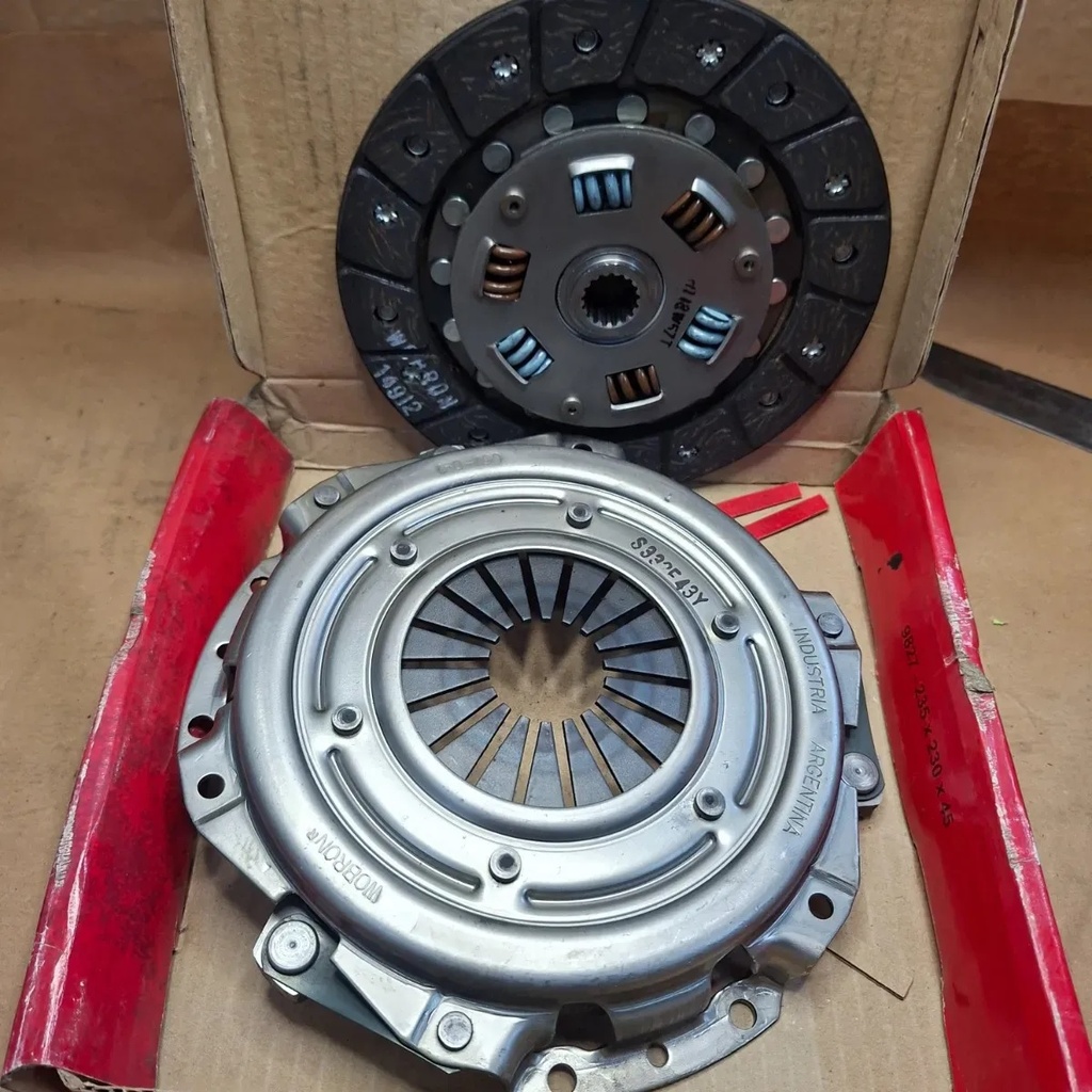 [WC043Y/98T-77043] LINEA LIVIANA - KIT EMBRAGUE - WOBRON - CONJUNTO FIAT SPAZIO/DUNA MOTOR 1.3-1.4 180MM DISCO 20 ESTRIAS