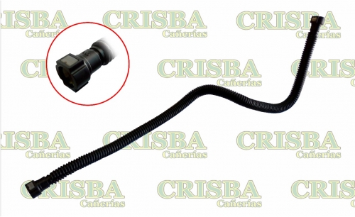 [W3056] REPUESTOS (BC) - REPUESTOS LINEA PESADA - CRISBA FLEX./C.COMPR./VARIOS - FLEXIBLE AGUA COMPRESOR FORD 1832E / 1932E CONEXIONES 3/8