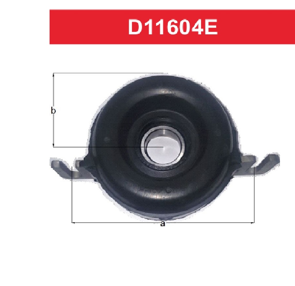 [D11604E] LINEA LIVIANA - CENTRO DE CARDAN - DBH - FORD RANGER 4X2 - 4X4X 2014/...... C/SOPORTE RODAMIENTO 35MM