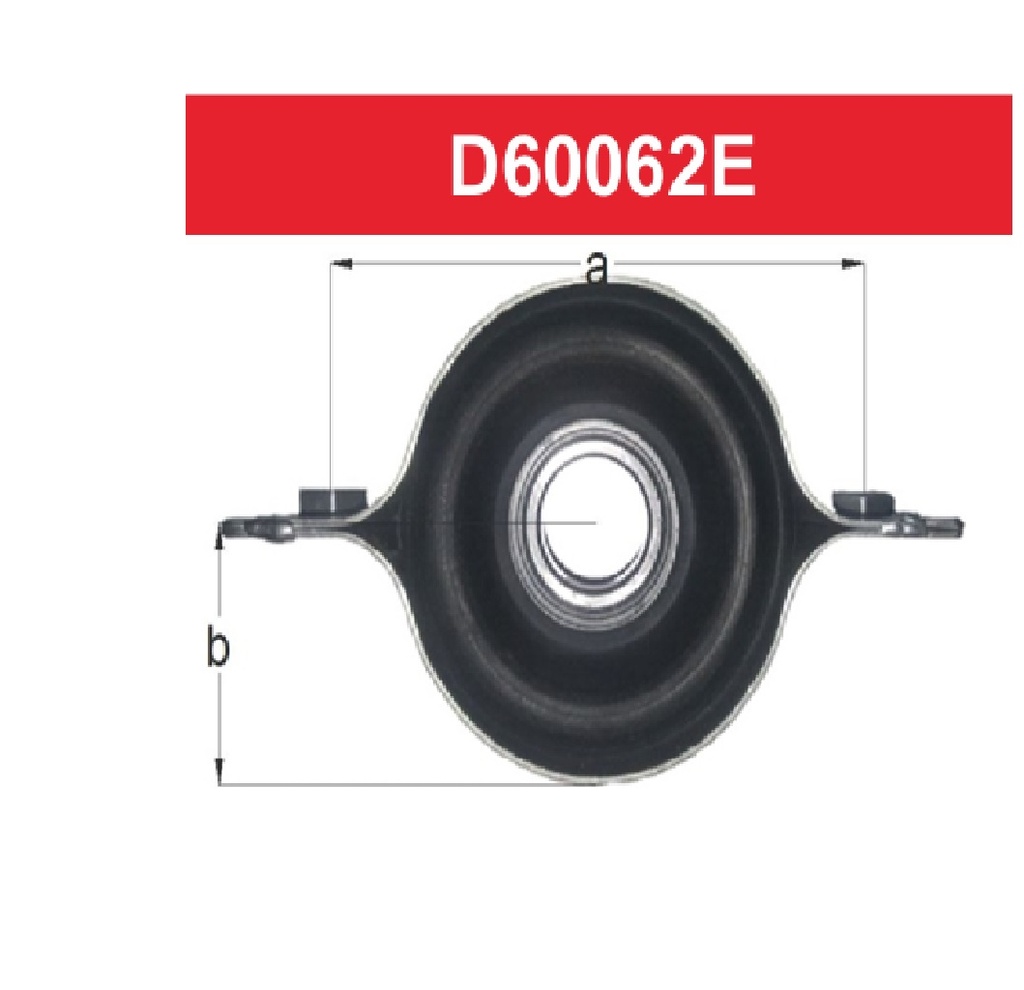 [D60062E] LINEA LIVIANA - CENTRO DE CARDAN - DBH - TOYOTA HILUX 4X2 1992/2005 - RAV 4 1994/2013 RULEMAN 30MM
