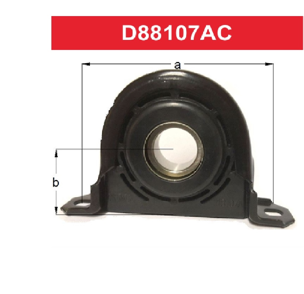[D88107AC] REPUESTOS Y ACCESORIOS - CENTRO DE CARDAN - DBH - CHEVROLET-CHRYSLER-FORD-DODGE-VW-IVECO DAILY RODAM. 35MM C/SOPORTE