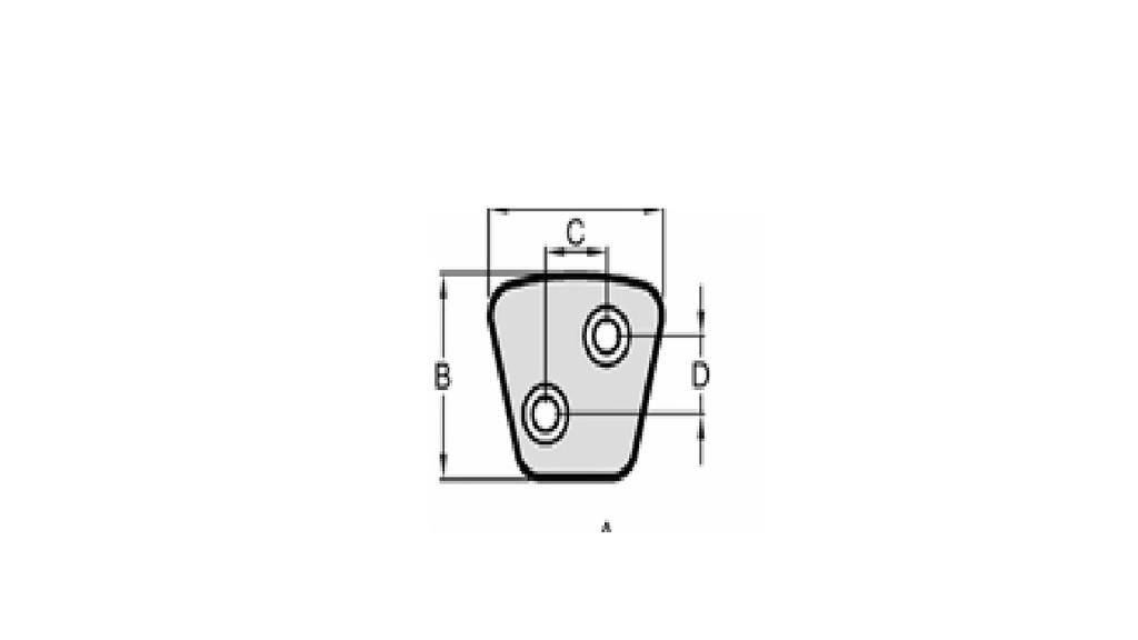 [HC2V4038867] [HC2V4038867] LINEA PESADA - PASTILLAS/SEGMENTO SINTERIZADO - HC-EMBRAGUES - PASTILLA SINTERIZADA GRANDE AGUJEROS DIAGONAL DERECHO 4.0 MM ESPESOR