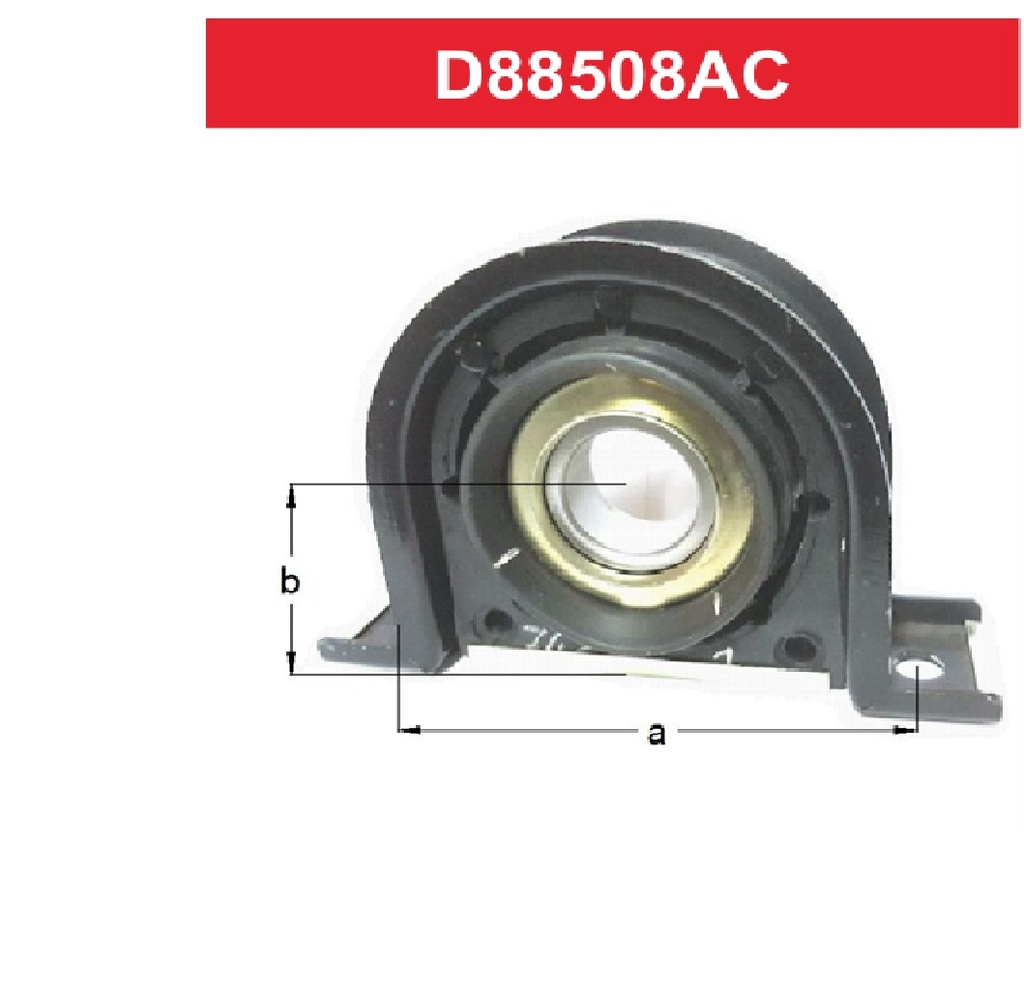[D88508AC] REPUESTOS Y ACCESORIOS - CENTRO DE CARDAN - DBH - CHRYSLER / FORD / DODGE / VW/ IVECO RODAMIENTO 40MM CON SOPORTE
