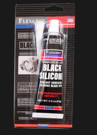 [BLACKSILICONE] [BLACKSILICONE] REPUESTOS Y ACCESORIOS - GRASA-LIQUIDO-LUBRICANTE-PEGAM - FLEXGREY - FORMADOR DE JUNTAS COLOR NEGRO POMO 85GRS.