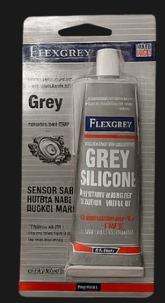 [GREYSILICONE] [GREYSILICONE] REPUESTOS Y ACCESORIOS - GRASA-LIQUIDO-LUBRICANTE-PEGAM - FLEXGREY - FORMADOR DE JUNTAS COLOR GRIS POMO 85GRS.