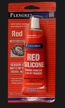 [REDSILICONE] REPUESTOS Y ACCESORIOS - GRASA-LIQUIDO-LUBRICANTE-PEGAM - FLEXGREY - FORMADOR DE JUNTAS COLOR ROJO POMO 85GRS.