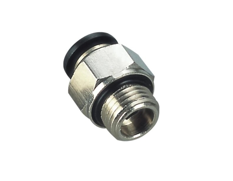 [21810] [21810] LINEA PESADA - CONEXIONES FRENO AIRE/VARIAS - PELLACANI - CONECTOR RECTO TUBO 10 ROSCA 3/8 O-RING