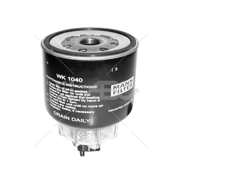 [WK/1040] [WK/1040] LINEA PESADA - FILTRO TRAMPA DE AGUA - MANN-FILTROS - M BENZ-IVECO-VW-AGRALE-CHEVROLET SILVERADO-SCANIA COMPLETO C/TAPA