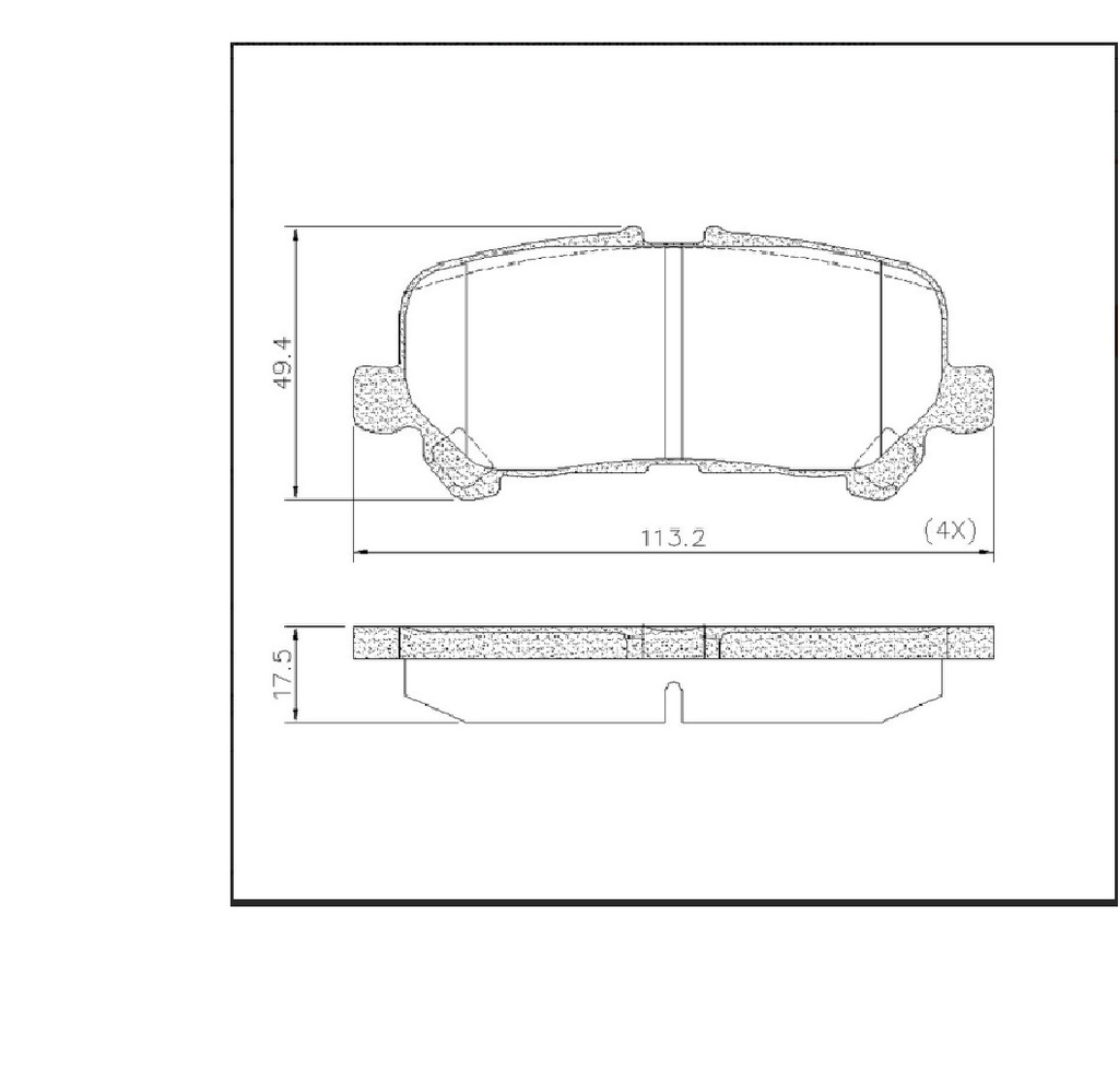 [PD/2310] LINEA LIVIANA - PASTILLAS DE FRENO - FRAS-LE - TOYOTA HIACE 19.. TRASERA