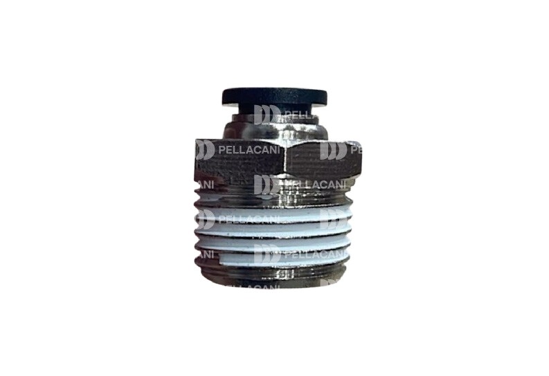 [21782] LINEA PESADA - CONEXIONES FRENO AIRE/VARIAS - PELLACANI - CONECTOR RECTO TUBO 8 ROSCA 1/2
